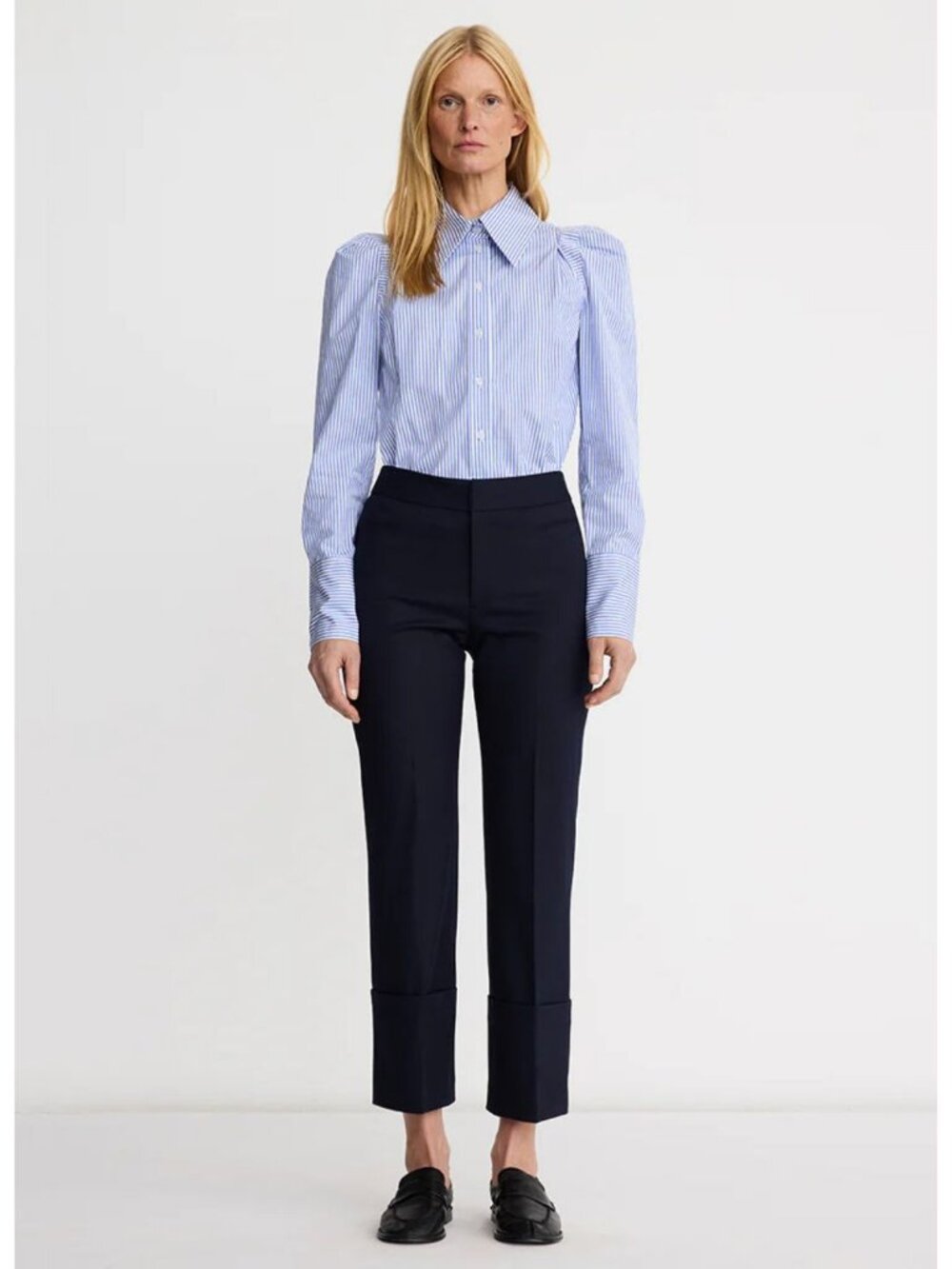 Smythe Cuffed Flood Pant Navy Size 6 NWOT
